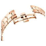 Swarovski Octea Lux Sport Chronograph Black Dial Rose Gold Steel Strap Watch for Women - 5610478 Authentic Buy Shop Now