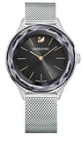 Swarovski Octea Nova Black Dial Silver Mesh Bracelet Watch for Women - 5430420 Authentic Buy Shop Now