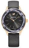 Swarovski Octea Nova Grey Dial Grey Leather Strap Watch for Women - 5295358 Authentic Buy Shop Now