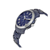Fossil Grant Chronograph Blue Dial Blue Steel Strap Watch for Men - FS5230 Authentic Buy Shop Now