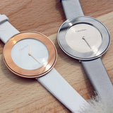 Calvin Klein Chic White Dial White Leather Strap Watch for Women - K7N236K2 Authentic Buy Shop Now