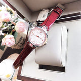 Versace Olympo Crystal Gleam White Dial Purple Leather Strap Watch for Women - VAN010016 Authentic Buy Shop Now