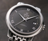 Omega De Ville Prestige Co-Axial Automatic Grey Dial Silver Steel Strap Watch for Men - 424.10.40.20.06.001 Authentic Buy Shop Now