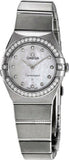 Omega Constellation Manhattan Quartz Diamonds Mother of Pearl Dial Silver Steel Strap Watch for Women - 131.15.25.60.55.001 Authentic Buy Shop Now