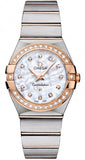 Omega Constellation Diamonds Mother of Pearl Dial Two Tone Steel Strap Watch for Women - 123.25.27.60.55.006 Authentic Buy Shop Now