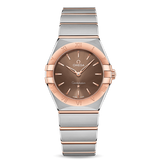 Omega Constellation Quartz Brown Dial Silver Steel Strap Watch for Women - 131.20.25.60.13.001 Authentic Buy Shop Now