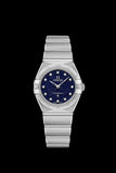 Omega Constellation Manhattan Quartz Diamonds Blue Dial Silver Steel Strap Watch for Women - 131.10.25.60.53.001 Authentic Buy Shop Now