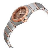 Omega Constellation Quartz Brown Dial Silver Steel Strap Watch for Women - 131.20.25.60.13.001 Authentic Buy Shop Now