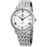 Omega De Ville Prestige Co Axial Automatic White Dial Silver Steel Strap Watch for Men - 424.10.40.20.02.005 Authentic Buy Shop Now