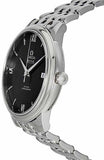 Omega De Ville Prestige Co-Axial Black Dial Silver Steel Strap Watch for Men - 424.10.40.20.01.001 Authentic Buy Shop Now