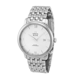 Omega De Ville Prestige Co-Axial Silver Dial Silver Steel Strap Watch for Men - 424.10.40.20.02.003 Authentic Buy Shop Now