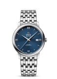 Omega De Ville Prestige Co-Axial Orbis Blue Dial Silver Steel Strap Watch for Men - 424.10.40.20.03.001 Authentic Buy Shop Now