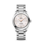 Omega Seamaster Aqua Terra Quartz Diamond Silver Dial Silver Steel Strap Watch for Women - 220.10.28.60.54.001 Authentic Buy Shop Now