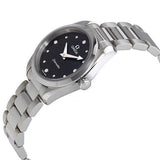 Omega Seamaster Aqua Terra Quartz Diamond Black Dial Silver Steel Strap Watch for Women - 220.10.28.60.51.001 Authentic Buy Shop Now