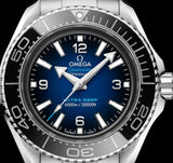 Omega Seamaster Planet Ocean 6000M Co Axial Master Chronometer Blue Dial Silver Steel Strap Watch for Men - 21530462103001 Authentic Buy Shop Now