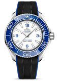Omega Planet Ocean 6000M Co Axial Master Chronometer 45.5mm White Dial Black Rubber Strap Watch for Men - 21532462104001 Authentic Buy Shop Now