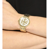 Tory Burch Reva Gold Dial Gold Steel Strap Watch for Women - TBW4025 Authentic Buy Shop Now