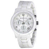 Michael Kors Runway White Ceramic Dial White Steel Strap Watch for Women - MK5161 Authentic Buy Shop Now