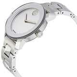 Movado Bold Crystal Dot Silver Dial Silver Steel Strap Watch For Women - 3600334 Authentic Buy Shop Now