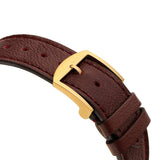 Gucci Grip Yellow Gold Dial Maroon Leather Strap Unisex Watch - YA157411 Authentic Buy Shop Now