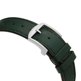 Gucci Grip Silver Dial Green Leather Strap Unisex Watch - YA157412 Authentic Buy Shop Now