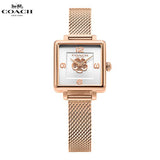 Coach Cass White Dial Rose Gold Mesh Bracelet Watch for Women - 14503698 Authentic Buy Shop Now