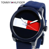Tommy Hilfiger Denim Quartz Blue Dial Blue Rubber Strap Watch for Men - 1791322 Authentic Buy Shop Now