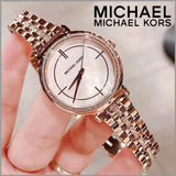 Michael Kors Cinthia Mother of Pearl Rose Gold Dial Rose Gold Steel Strap Watch for Women - MK3643 Authentic Buy Shop Now