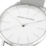 Armani Exchange Lola Analog Silver Dial Silver Mesh Strap Watch For Women - AX5535 Authentic Buy Shop Now