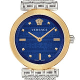 Versace Meander Blue Dial Silver Mesh Bracelet Watch for Women - VELW00520 Authentic Buy Shop Now