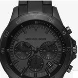 Michael Kors Grayson Chronograph Black Dial Black Steel Strap Watch For Men - MK9109 Authentic Buy Shop Now