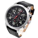 Tommy Hilfiger Jake Chronograph Black Dial Black Leather Strap Watch for Men - 1791232 Authentic Buy Shop Now