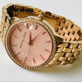 Michael Kors Argyle Quartz Rose Gold Dial Rose Gold Steel Strap Watch For Women - MK3156 Authentic Buy Shop Now
