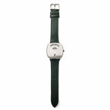 Gucci Grip Quartz Silver Dial Green Leather Strap Unisex Watch - YA157406 Authentic Buy Shop Now