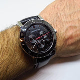 Burberry The City Black Dial Black Leather Strap Watch for Men - BU9382 Authentic Buy Shop Now