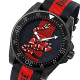 Gucci Dive Blue & Red Dial Blue & Red Nylon Strap Watch For Men - YA136214 Authentic Buy Shop Now
