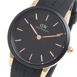 Daniel Wellington Iconic Motion Black Dial Rubber Strap Watch For Women - DW00100426 Authentic Buy Shop Now