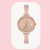 Michael Kors Jaryn Analog Rose Gold Dial Pink Steel Strap Watch For Women - MK4545 Authentic Buy Shop Now