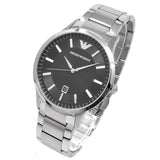 Emporio Armani Sportivo Black Dial Silver Stainless Steel Watch For Men - AR2457 Authentic Buy Shop Now