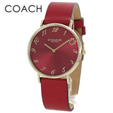 Coach Perry Red Dial Red Leather Strap Watch for Women - 14503722 Authentic Buy Shop Now