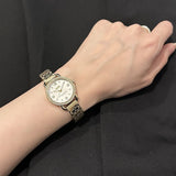Coach Delancey Diamonds Silver Dial Gold Steel Strap Watch for Women - 14502354 Authentic Buy Shop Now