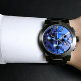 Burberry The City Navy Blue Dial Black Steel Strap Watch for Men - BU9365 Authentic Buy Shop Now