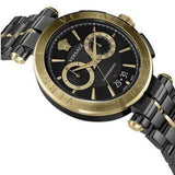Versace Aion Chronograph Black Dial Black Steel Strap Watch for Men - VE1D01620 Authentic Buy Shop Now
