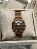Gucci Grip Quartz Rose Gold Dial Rose Gold Steel Strap Watch For Women - YA157505 Authentic Buy Shop Now