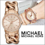 Michael Kors Nini Quartz Crystals Rose Gold Dial Rose Go Watch For Women - MK3236 Authentic Buy Shop Now