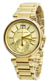 Michael Kors Sawyer White Dial Gold Steel Strap Watch for Women - MK6362 Authentic Buy Shop Now