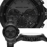 Michael Kors Grayson Chronograph Black Dial Black Steel Strap Watch For Men - MK9109 Authentic Buy Shop Now