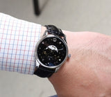 Gucci G-Timeless Moonphase Black Dial Black Leather Strap Watch For Men - YA126327 Authentic Buy Shop Now