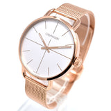 Calvin Klein Even White Dial Rose Gold Mesh Bracelet Watch for Women - K7B21626 Authentic Buy Shop Now
