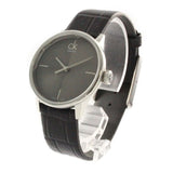 Calvin Klein Accent Black Dial Black Leather Strap Watch for Women - K2Y2Y1C3 Authentic Buy Shop Now